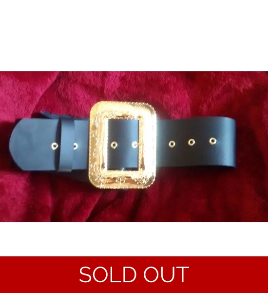 Santa Belt and Buckle 3 1/2 INCH